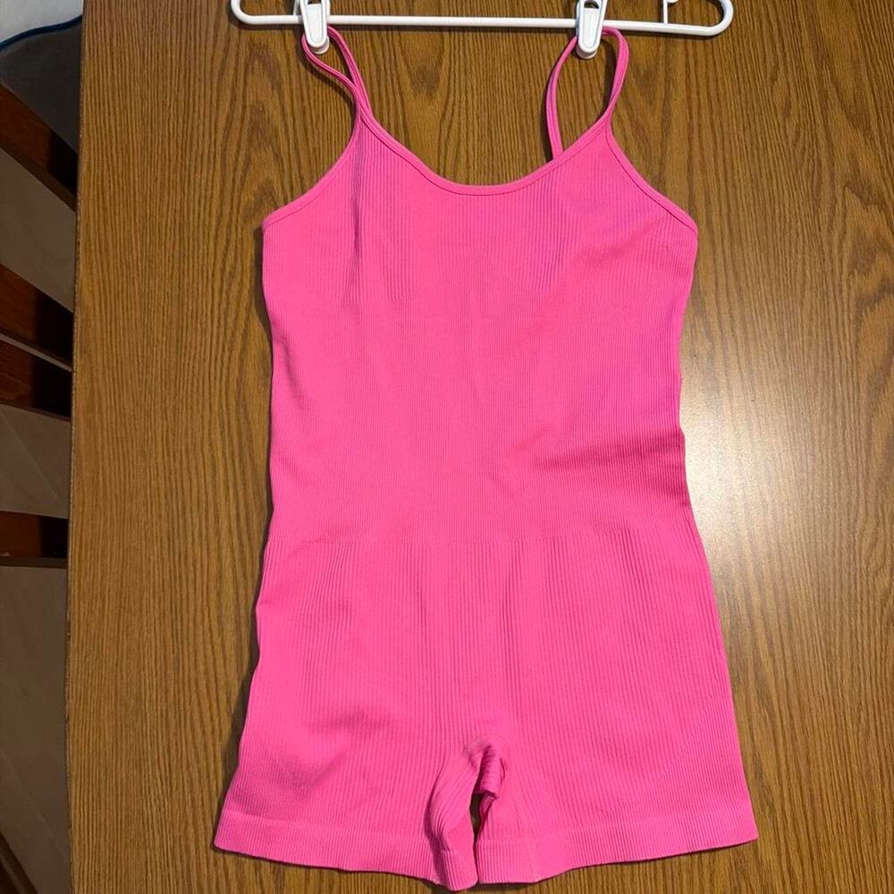 OQQ Hot Pink Romper New without tags Size Medium